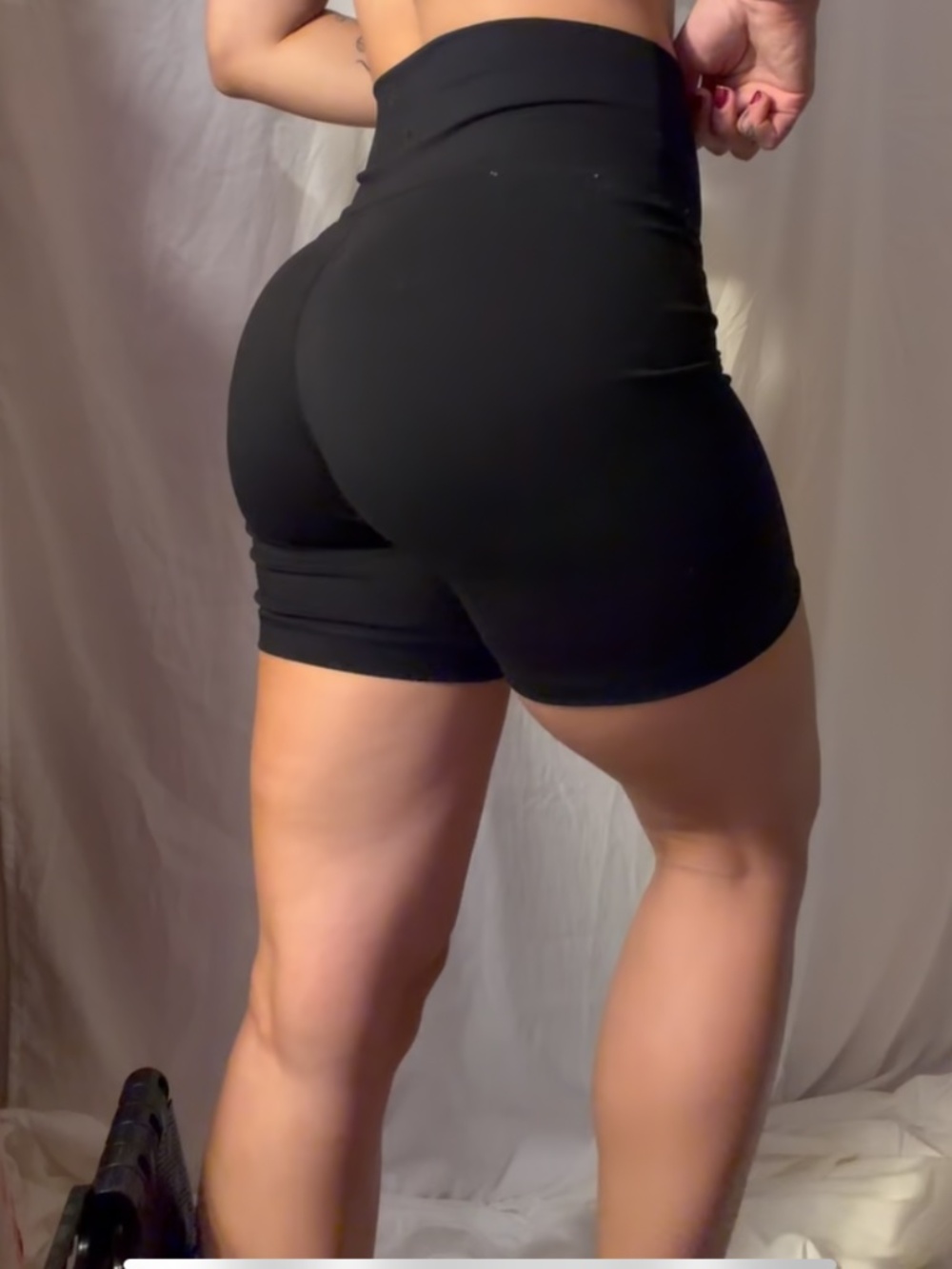 New Yogalicious black biker shorts